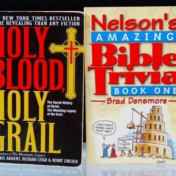 Book Bundle Bible Trivia and Holy Blood Holy Grail - Picture 1 of 5